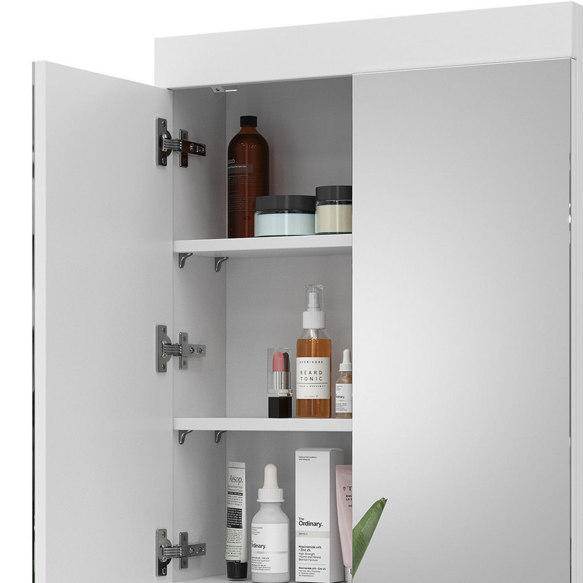 KOUPELNOVÁ ZRCADLOVÁ SKŘÍŇKA Luna Bílá - bílá, kompozitní dřevo (60/77/17cm) - Vicco