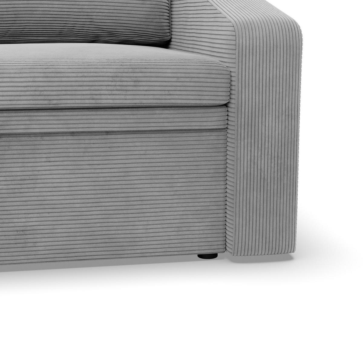 LOUNGESESSEL ORBIT, 80 CM, Cord - Grau - Grau, Textil (108/80/87cm)