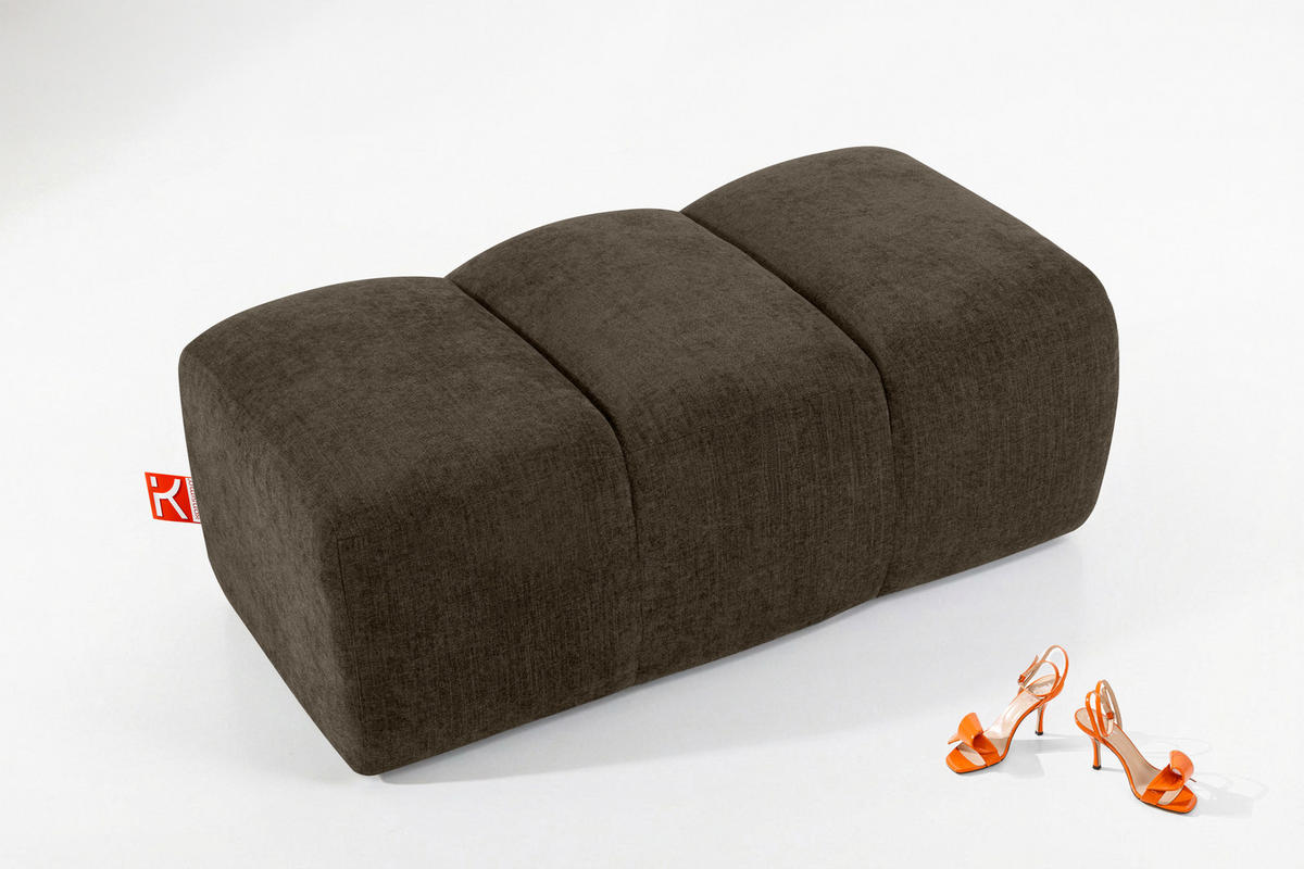 SITZHOCKER FLAVA, Braun - Braun, Holz/Holzwerkstoff (123/47/70cm) - KONSIMO®