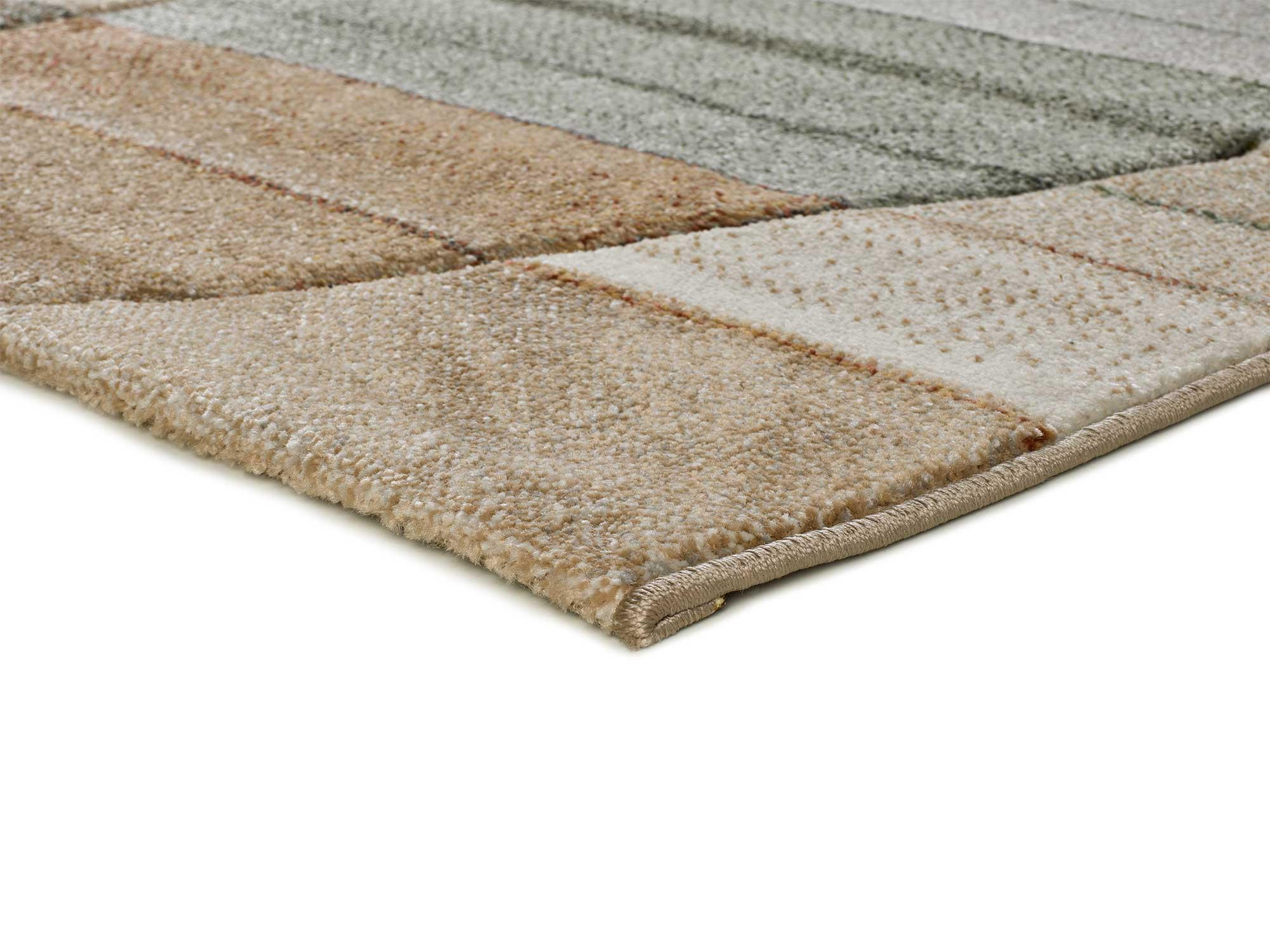 WEBTEPPICH Kupferfarbe Sora 80/150 cm - Beige/Multicolor, Naturmaterialien/Textil (80/150cm) - Atticgo