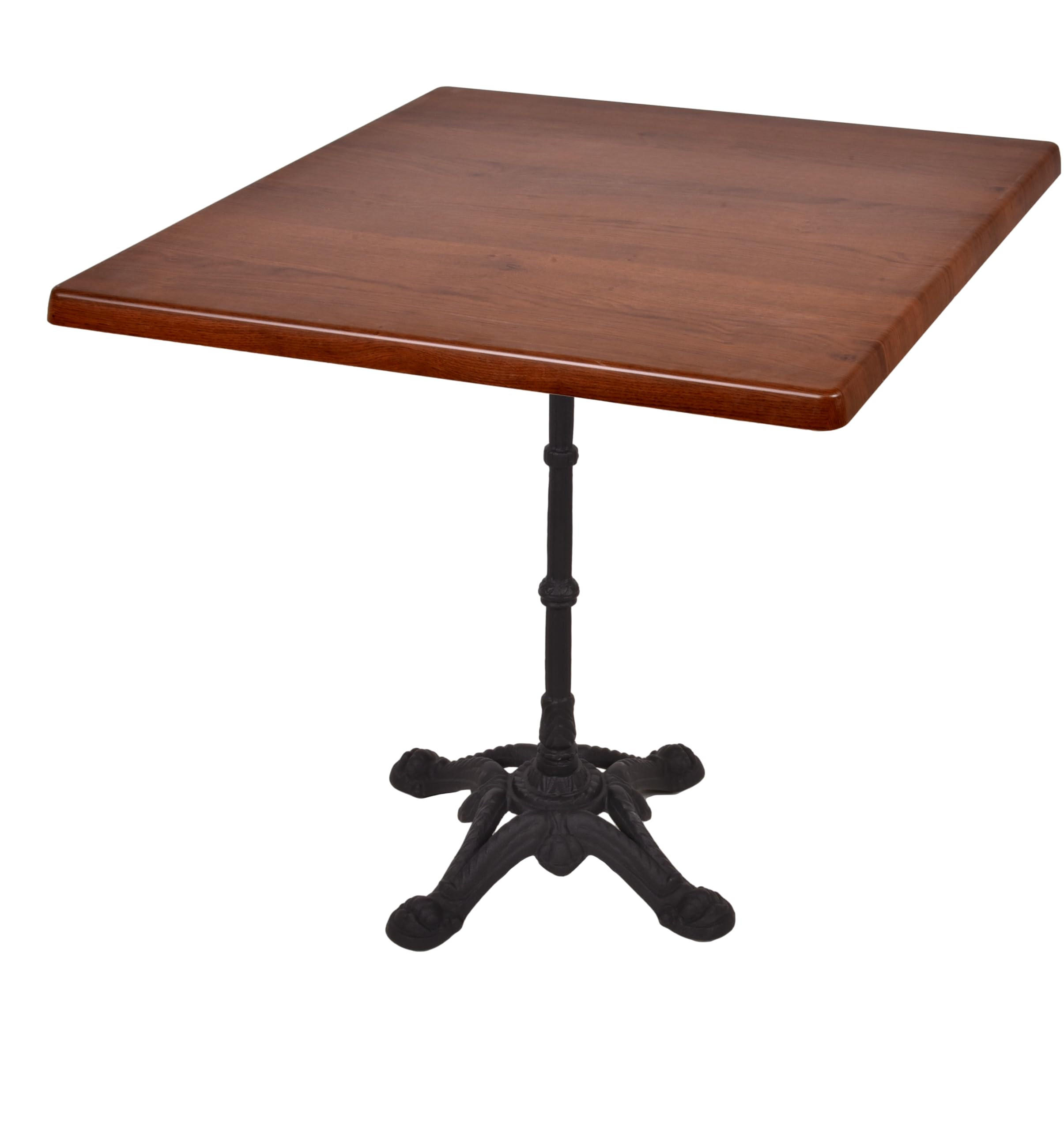 BISTROTISCH Kollin 80x80cm Quadratisch Dunkelbraun Holz Cafétisch - Dunkelbraun, Holz (80/80/66cm) - DELUKE