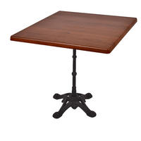 BISTROTISCH Kollin 80x80cm Quadratisch Dunkelbraun Holz Cafétisch - Dunkelbraun, Holz (80/80/66cm) - DELUKE