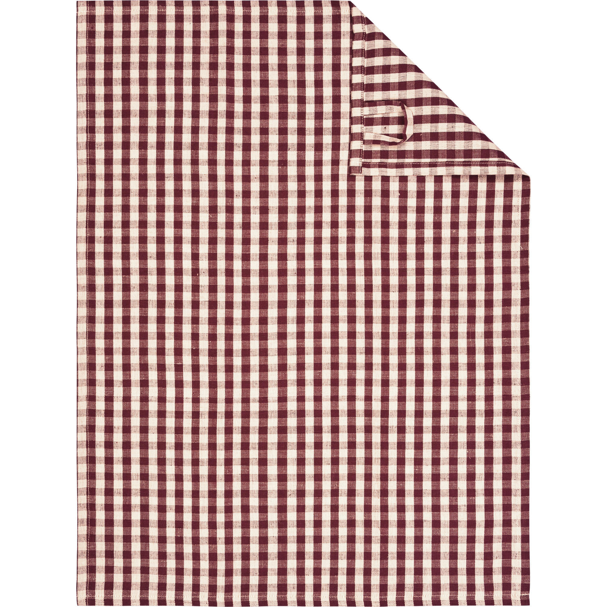 GESCHIRRTÜCHER LINEN CLASSICS KARO 538 BURGUND - 83 - Rot, Textil (50/70cm) - Cawö