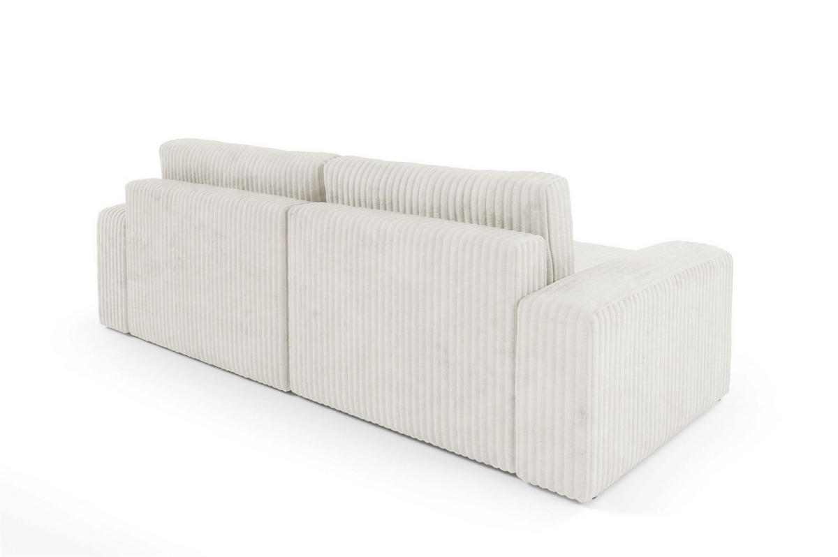 ECKSOFA Natalia - Creme, Holzwerkstoff/Textil (149/244cm) - Fun Möbel