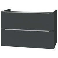 WASCHTISCHUNTERSCHRANK - Ohne Waschbecken - Anthrazit, Holzwerkstoff (80/54/47cm) - home24