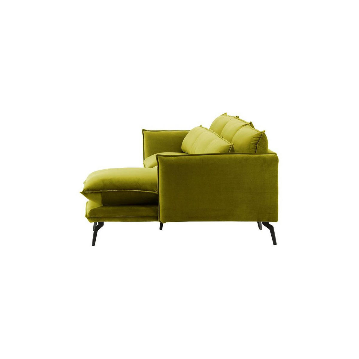 ECKSOFA Layla Rechts-Velluto 9 - Olivgrün, Holz/Textil (278/160cm)