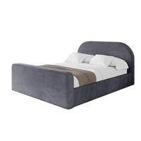 POLSTERBETT mit Bettkasten, Fußteil und Lattenrost, Boxbett mit Matratze H3/H4 - TIVON-Z 180x200 Dunkelgrau - Dunkelgrau, Holzwerkstoff/Textil (180/200cm) - ALTDECOR