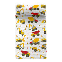 TAGESDECKE machinery 180x260 cm (bett 80/90/105) mehrfarbig - Multicolor, Textil (180/260cm) - Happy Friday