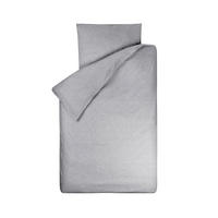 KINDERBETTWÄSCHE Bo uni grau 100 x 135 - Grau, Textil (100/135cm) - Bink