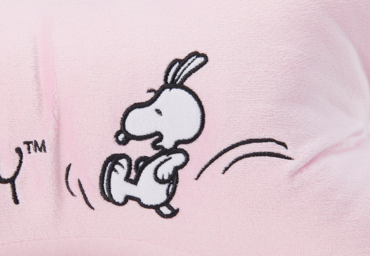 NACKENKISSEN Leseknochen The Peanuts Snoopa Rosa 40 x 20 cm - Rosa, Textil (20/40cm) - United Labels