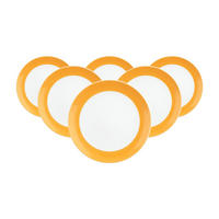 BROTTELLER Liberty Pure Colors Mango Orange ø 17,5 cm 6er Set - Orange, Keramik (17.7cm) - Seltmann Weiden