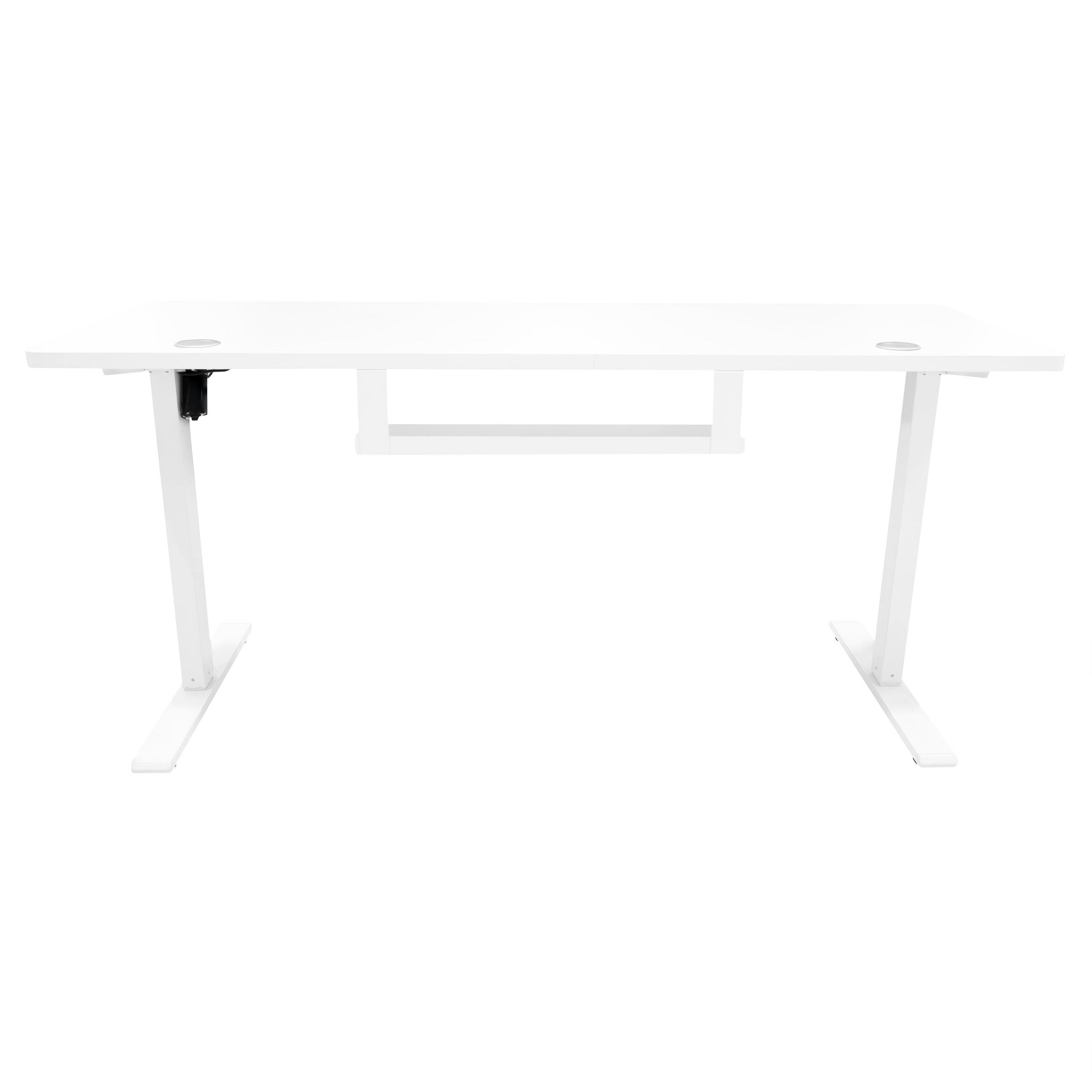 STEHSCHREIBTISCH Elektrischer mit Schublade – 160 cm x 60 cm - Weiß, Metall (60/160/118cm) - Monstershop