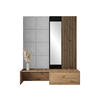 GARDEROBE Premium - Silberfarben/Eiche Artisan, Holzwerkstoff (172/205/42cm) - MIRJAN24