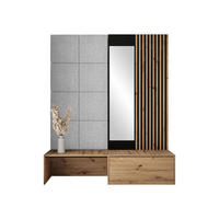 GARDEROBE Premium - Silberfarben/Eiche Artisan, Holzwerkstoff (172/205/42cm) - MIRJAN24