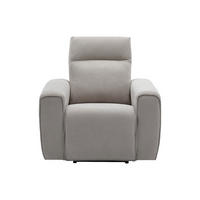 RELAXSESSEL - 1 Person - Stoff - Hellgrau, Grau - - Hellgrau/Grau, Textil (102/102/96cm) - Vente-Unique