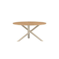 GARTENTISCH, New Mexico, Natur, Teak., 140 x 140 x 75 cm - Naturfarben, Holz (140/140/75cm) - ebuy24