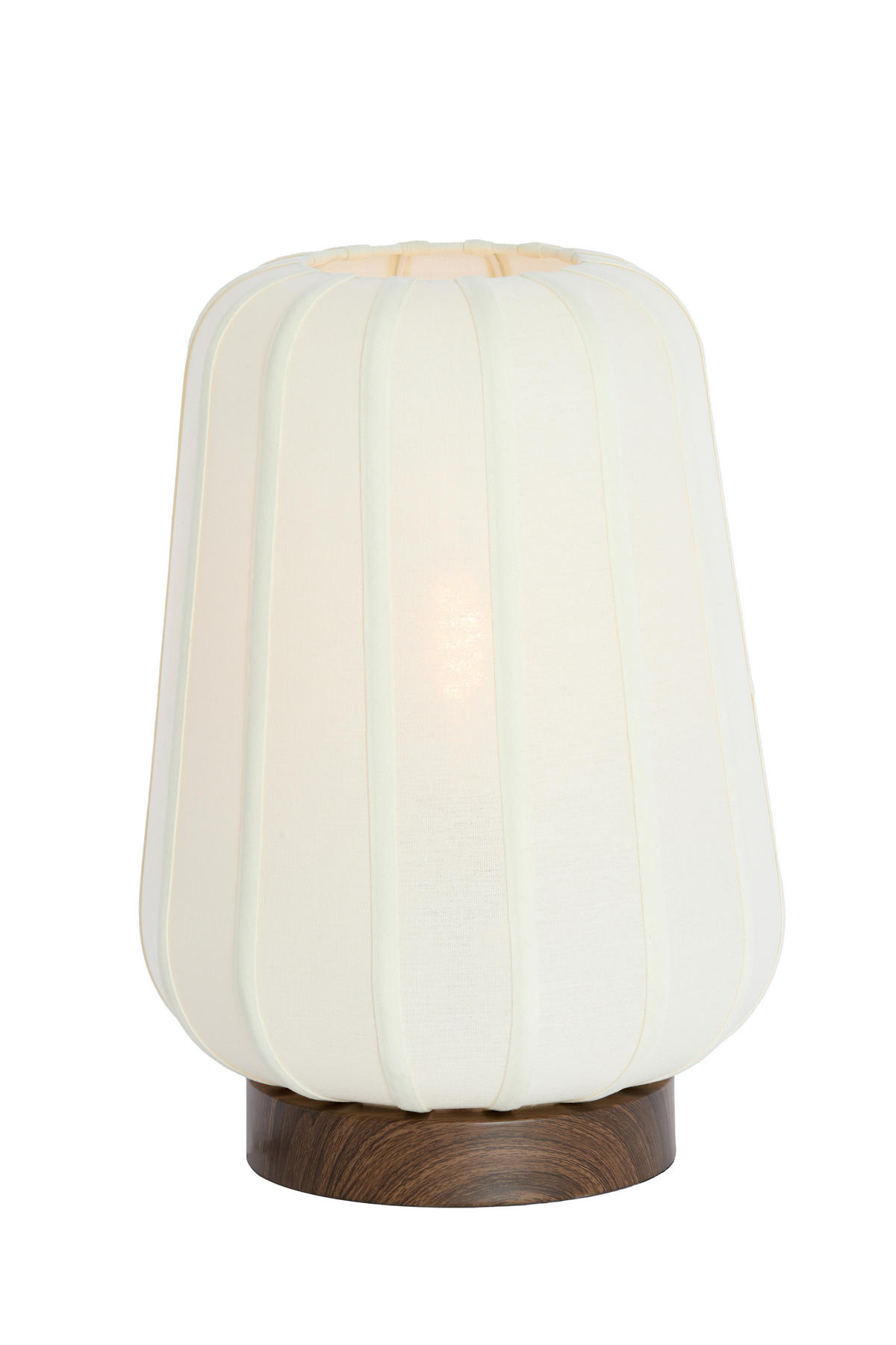 TISCHLAMPE Bibury Weiß Ø30/41,5 cm - Weiß, Textil (30/30/41.5cm) - Light & Living