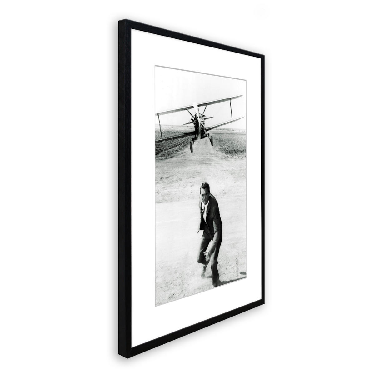 BILD mit Rahmen 51x71 cm Cary Grant Schwarz-Weiß - Weiß, Holz (51/71cm) - artissimo