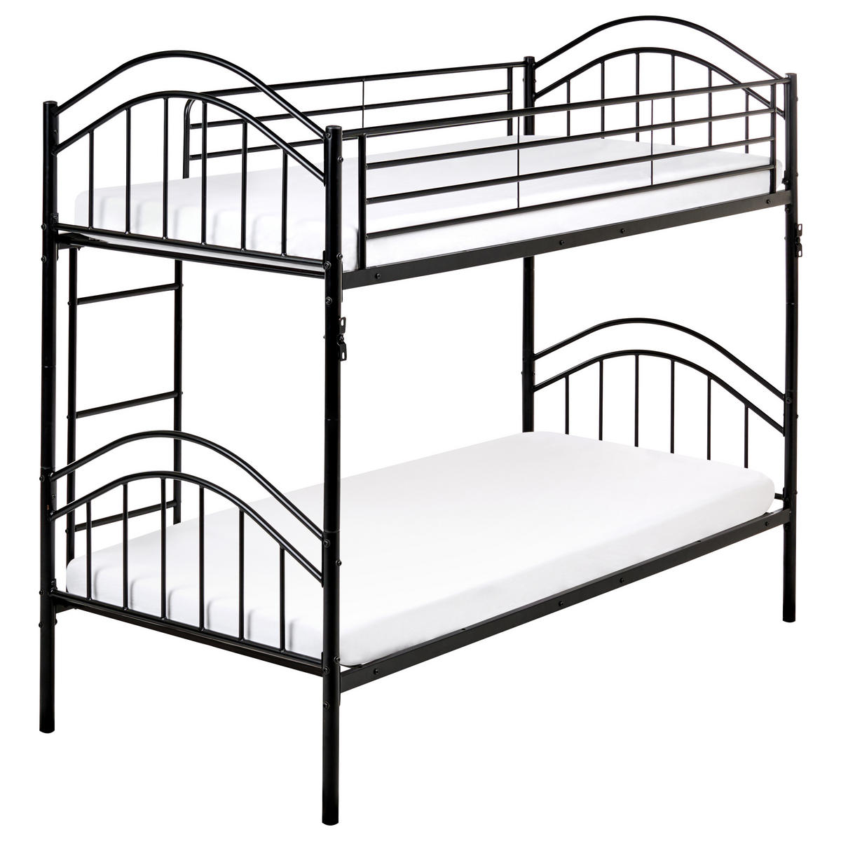 PAT ÎNALT metal 90/200 cm negru Chartres - negru, metal (96/171/209cm) - Beliani