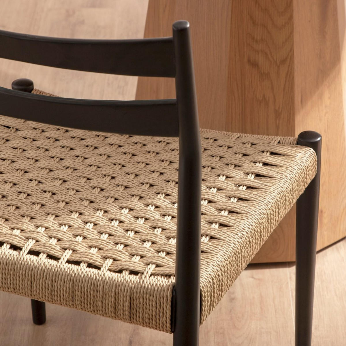 ESSZIMMERSTUHL Vina Schwarz 51 cm x 81 cm - Schwarz, Holz (51/81/50cm)