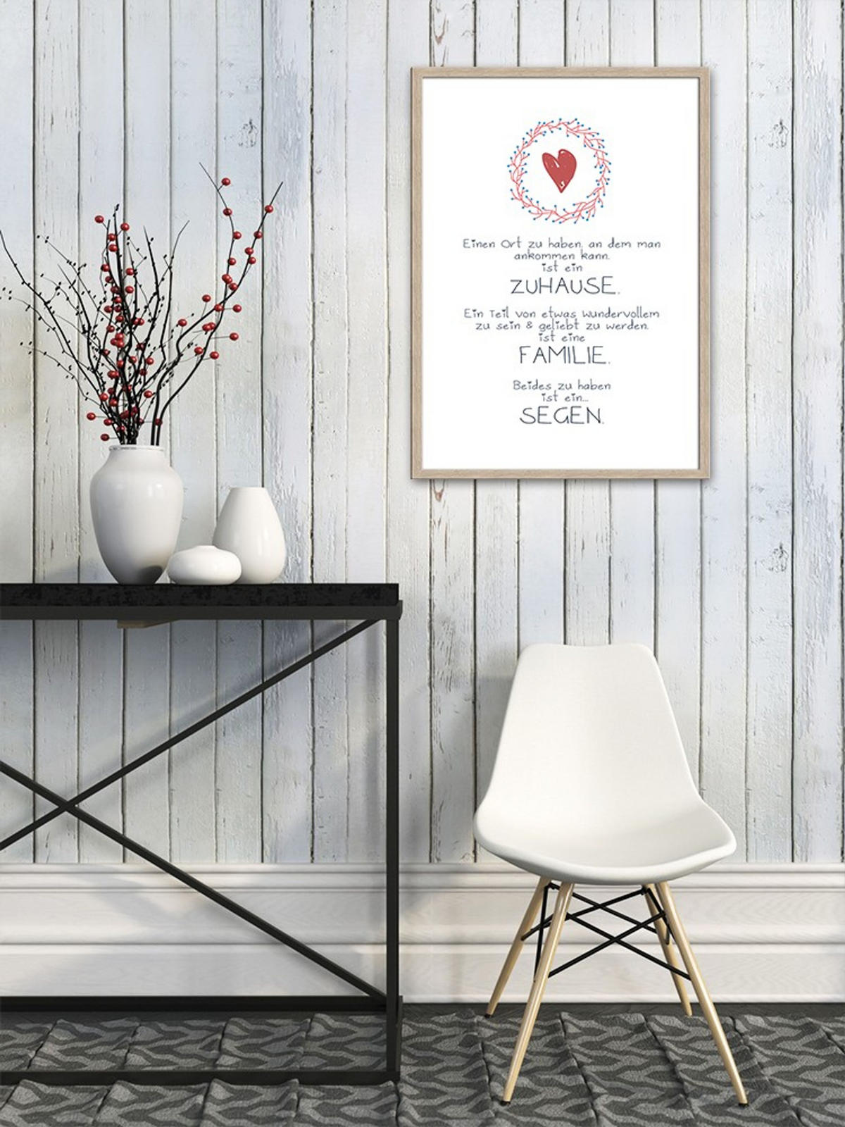 BILD mit Rahmen 51x71 cm Spruch: Motivation - Beige, Holz (51/71cm) - artissimo