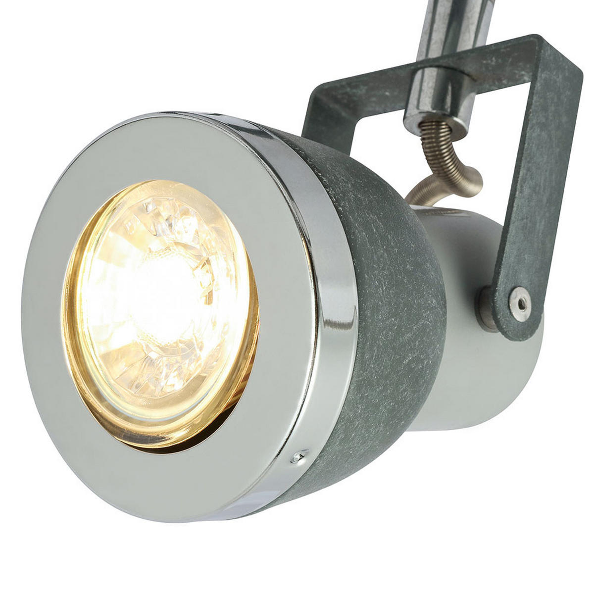 LED DECKENLEUCHTE Spotleuchte Metall Steingrau - Grau, Metall (25.5/25.5/16cm) - Globo Lighting