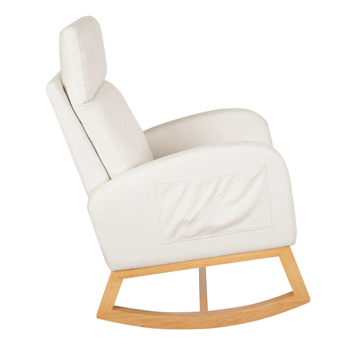 STILLSESSEL Beige - Beige, Holz/Textil (70/106/89cm) - Roba