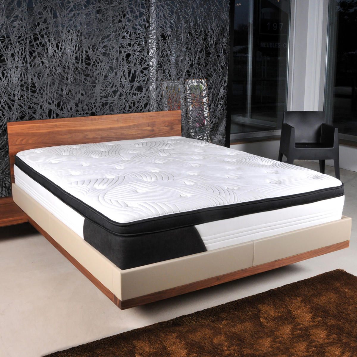 TASCHENFEDERKERNMATRATZE 180x200 CM, MATRATZE CASSIE - Weiß, Textil (180/200cm) - Weber Industries