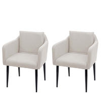 ESSZIMMERSTUHL Beige 2er-Set - Beige, Textil (60/86/65cm) - MCW