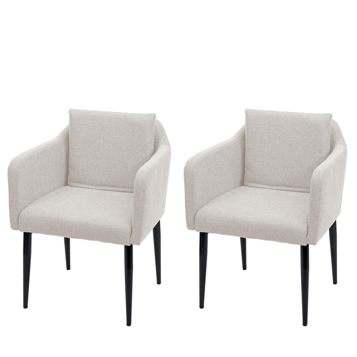 ESSZIMMERSTUHL Beige 2er-Set - Beige, Textil (60/86/65cm) - MCW