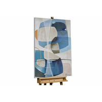 ACRYLBILD HANDGEMALT 75/100 cm - Blau/Grau, Holz/Textil (1.8/100cm) - KUNSTLOFT