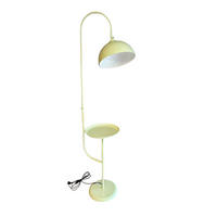 STEHLAMPE Gorkiede aus Metall mit Dimmer und Ablage - Mintgrün, Metall (37/37/170cm) - Bamyum