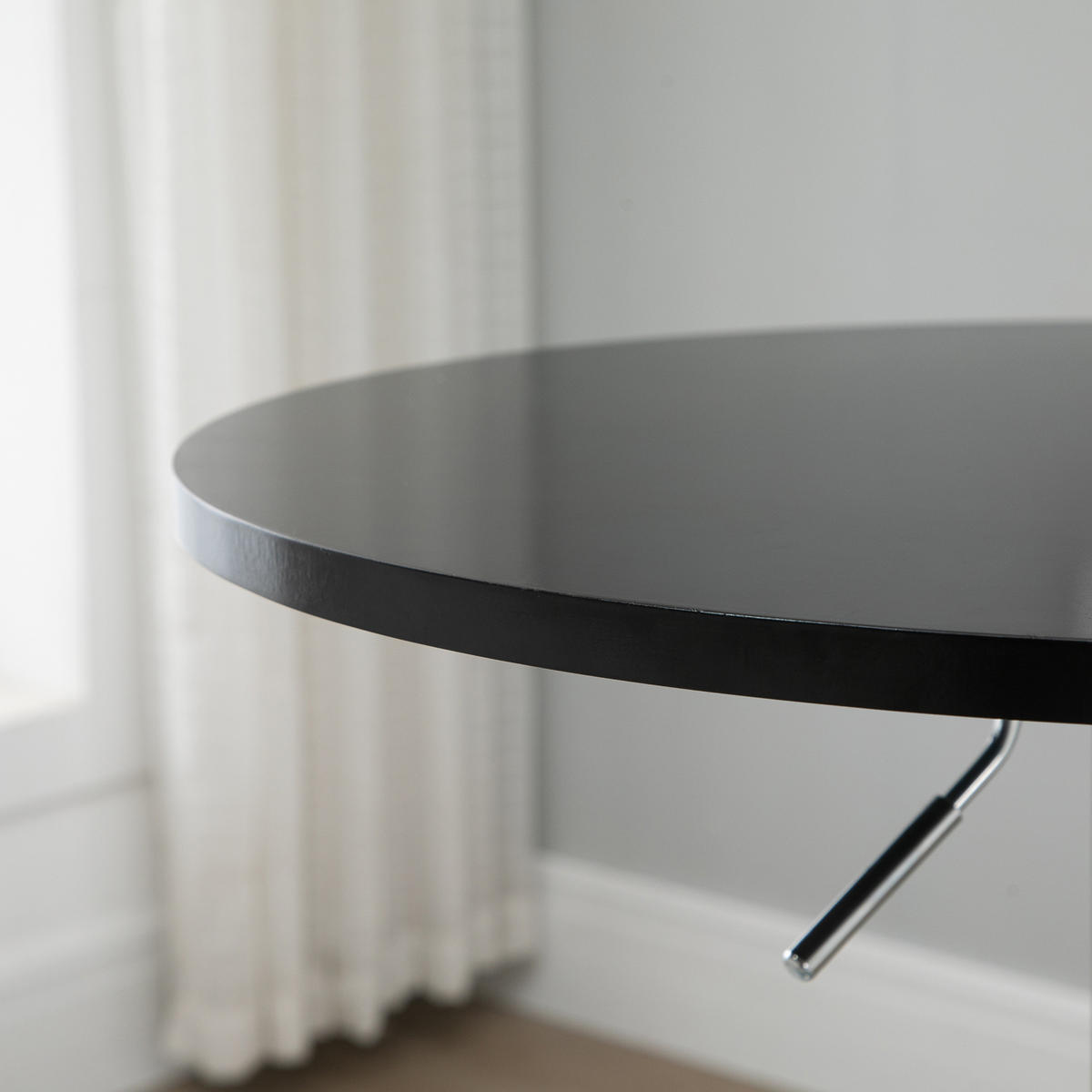 BARTISCH, MDF, Steel, Schwarz - Schwarz, Kunststoff (61/70/61cm) - HOMCOM