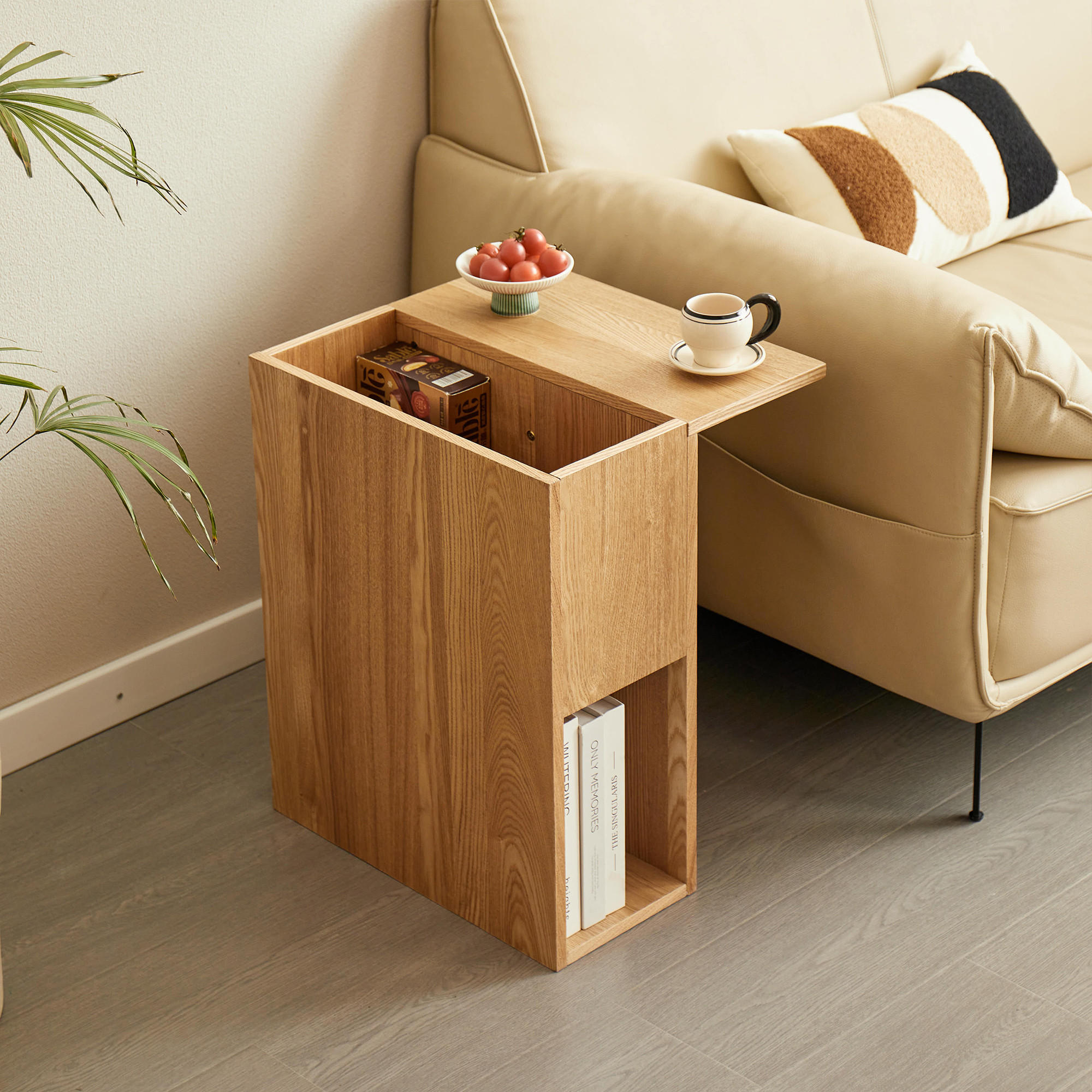 BEISTELLTISCH Rund Braun 50 x 50 x 49 cm - Braun, Holz (18/45/55cm) - Nordlys