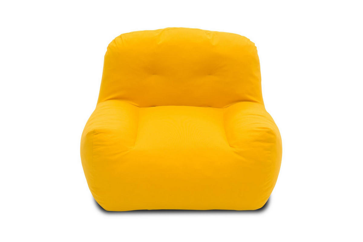 GARTENLOUNGE-SESSEL Branizlawa 103x71x102 mit Outdoorbezug in gelb - Gelb, Kunststoff (103/71/102cm) - 58aufmkessel