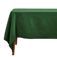 TISCHDECKE dunkelgrün 178/305 cm, 100% Baumwolle - Dunkelgrün, Textil (178/305cm) - Homescapes