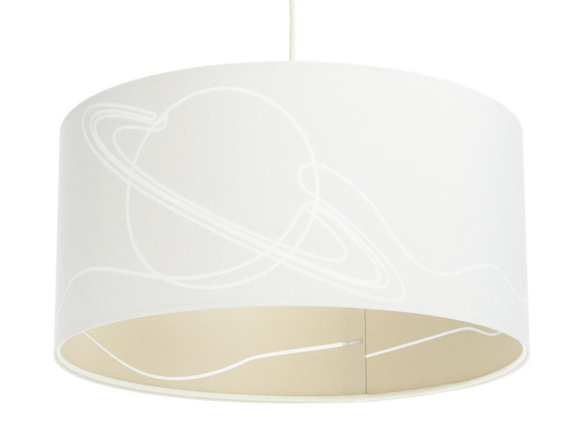 HÄNGELEUCHTE Weiß 40/90 cm - Beige/Weiß, Kunststoff (20/0.4/90cm) - ONZENO