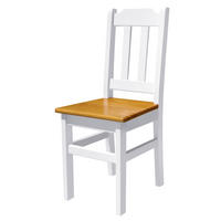 HOLZSTUHL Massiv Kiefer Holz, Weiss/Erle, 90 x 36 x 39 cm - Erlefarben, Holz (39/90/36cm) - Koma