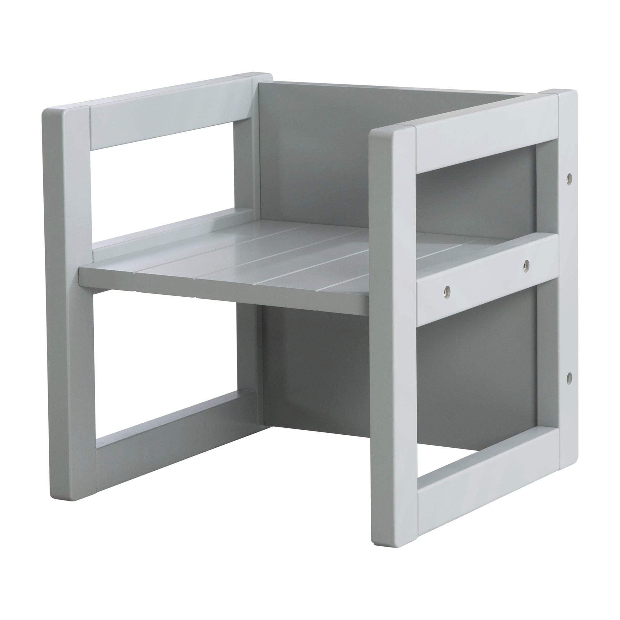 SITZHOCKER - Grau, Holzwerkstoff (30/30/30cm) - Roba