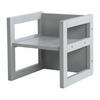 SITZHOCKER - Grau, Holzwerkstoff (30/30/30cm) - Roba
