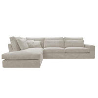 ECKSOFA COMFORTO STANDARD CORD Links 314 x 224 cm - Hellgrau, Textil (224/314cm) - AN-Moebel 4u