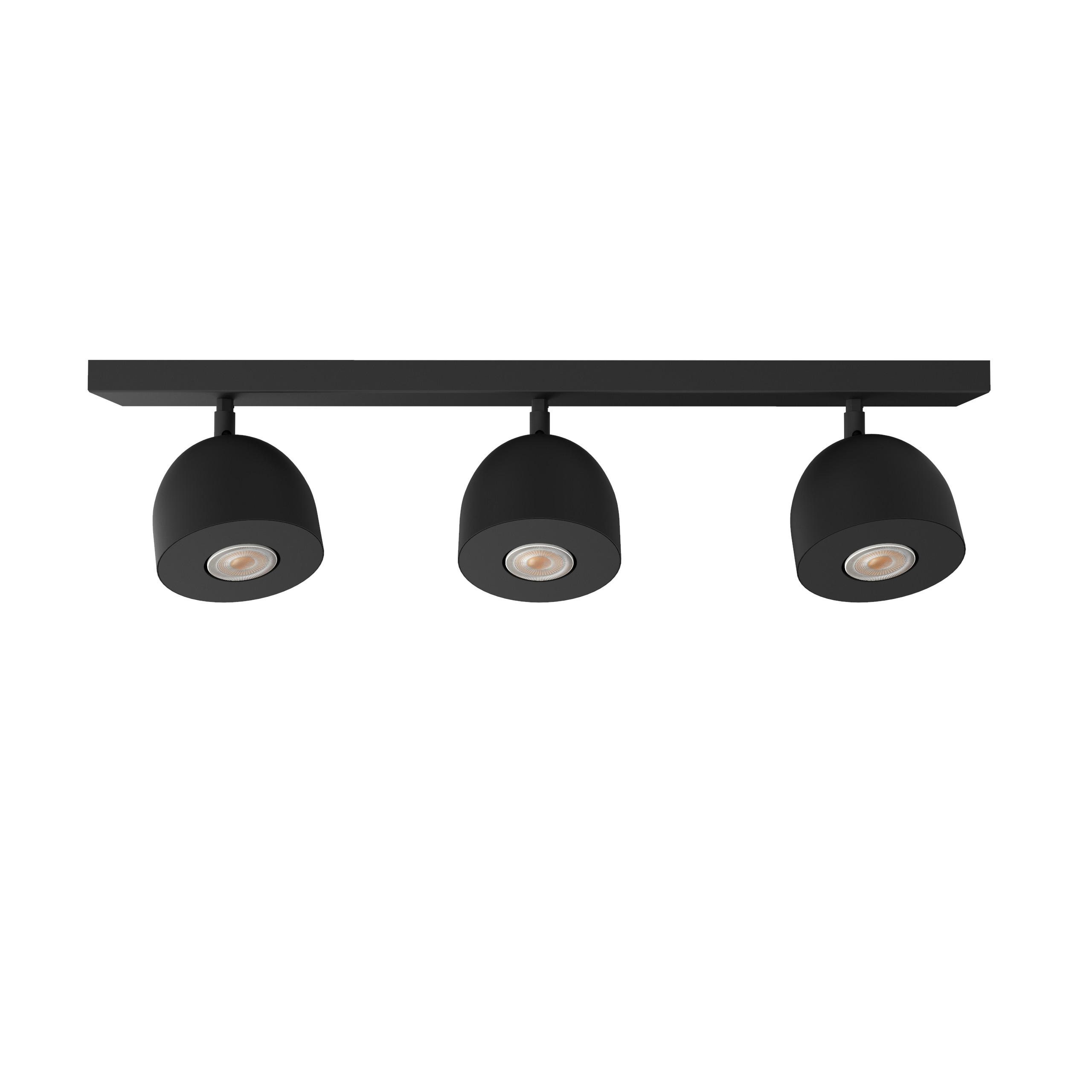DECKENLEUCHTE Campanella X3 - Schwarz, Metall (6.5/69/18cm) - Lumicom