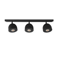 DECKENLEUCHTE Campanella X3 - Schwarz, Metall (6.5/69/18cm) - Lumicom