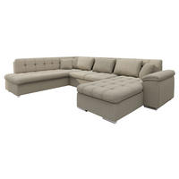 WOHNLANDSCHAFT Niko Bis Premium, Seite: Rechts - Sandfarben, Holz/Textil (348/76/205cm) - MIRJAN24