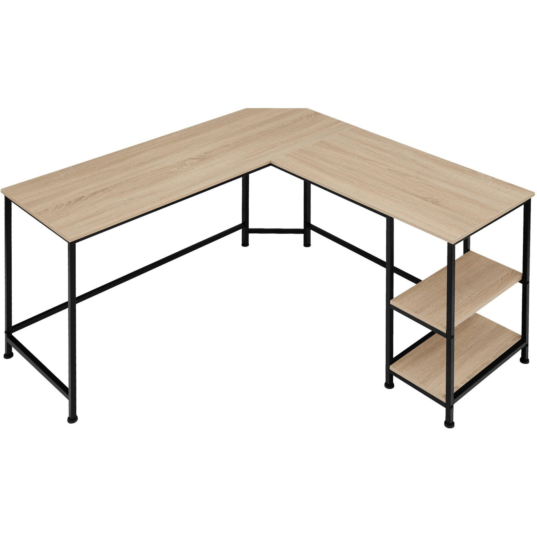SCHREIBTISCH Hamilton,138 x 138 x 75,5 cm,Industrial Holz hell, Eiche Sonoma - Naturfarben, Holz (138/138/75.5cm) - tectake