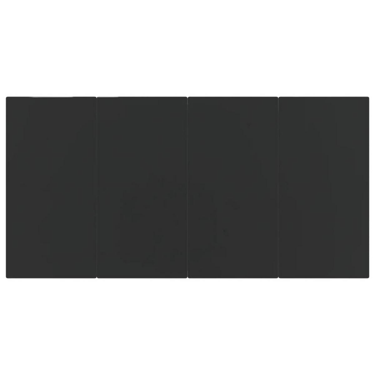 GARTEN-ESSGRUPPE 5-TLG. Mit Kissen Schwarz Poly Rattan - Schwarz, Kunststoff - vidaXL