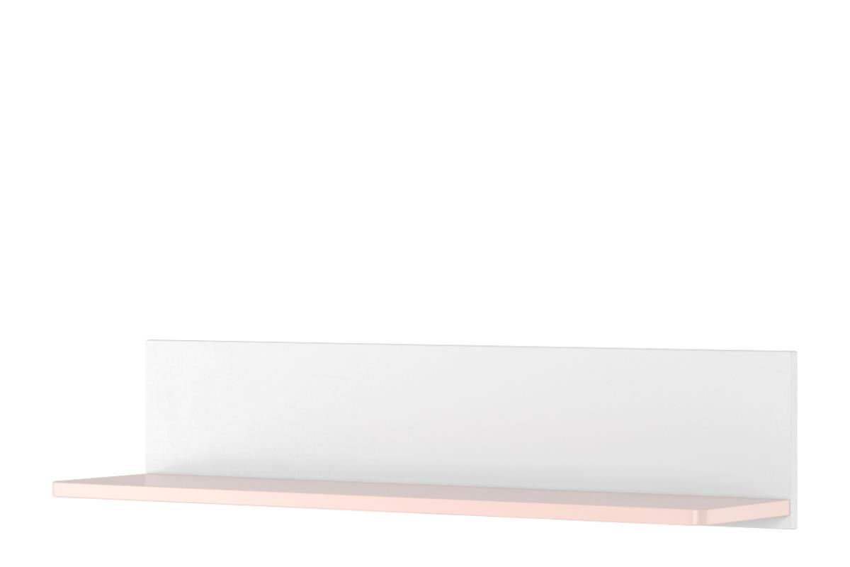 HÄNGEREGAL GIGLU - Weiß, Holzwerkstoff (110/20/22cm) - KONSIMO®