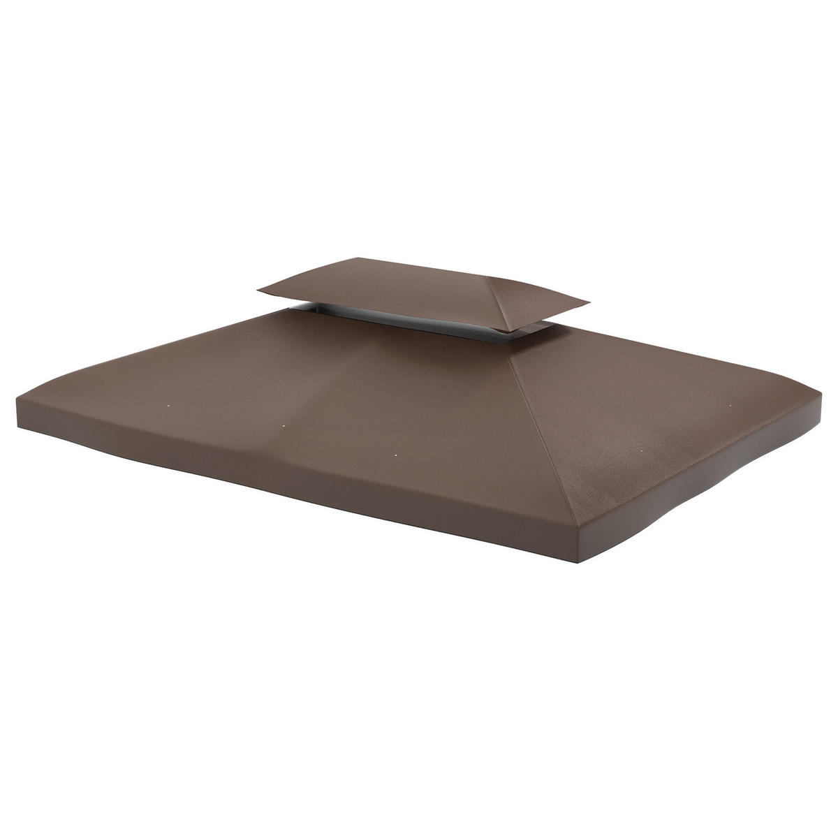 ERSATZDACH für Gartenpavillon 3x4 m aus Polyester, wetterfeste Abdeckung für Outdoor-Pavillons in Kaffee - Cappuccino, Textil (400/20/300cm)