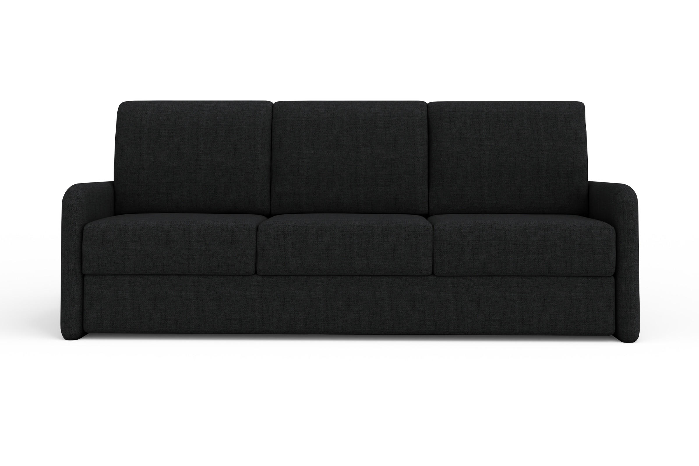 Deine Möbel 24 3-Sitzer Schwarz 215x90x92 cm