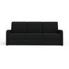 3-SITZER SOFA BIANCO 215 cm breit in Stoff Schwarz - Schwarz, Holzwerkstoff/Textil (215/90/92cm) - Deine Möbel 24